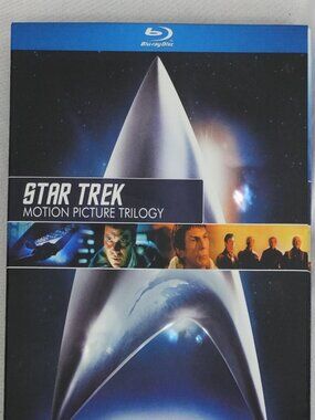 Star Trek Motion Picture Trilogy 3 Disc Blu-ray Movie Set Khan Spock Voyage